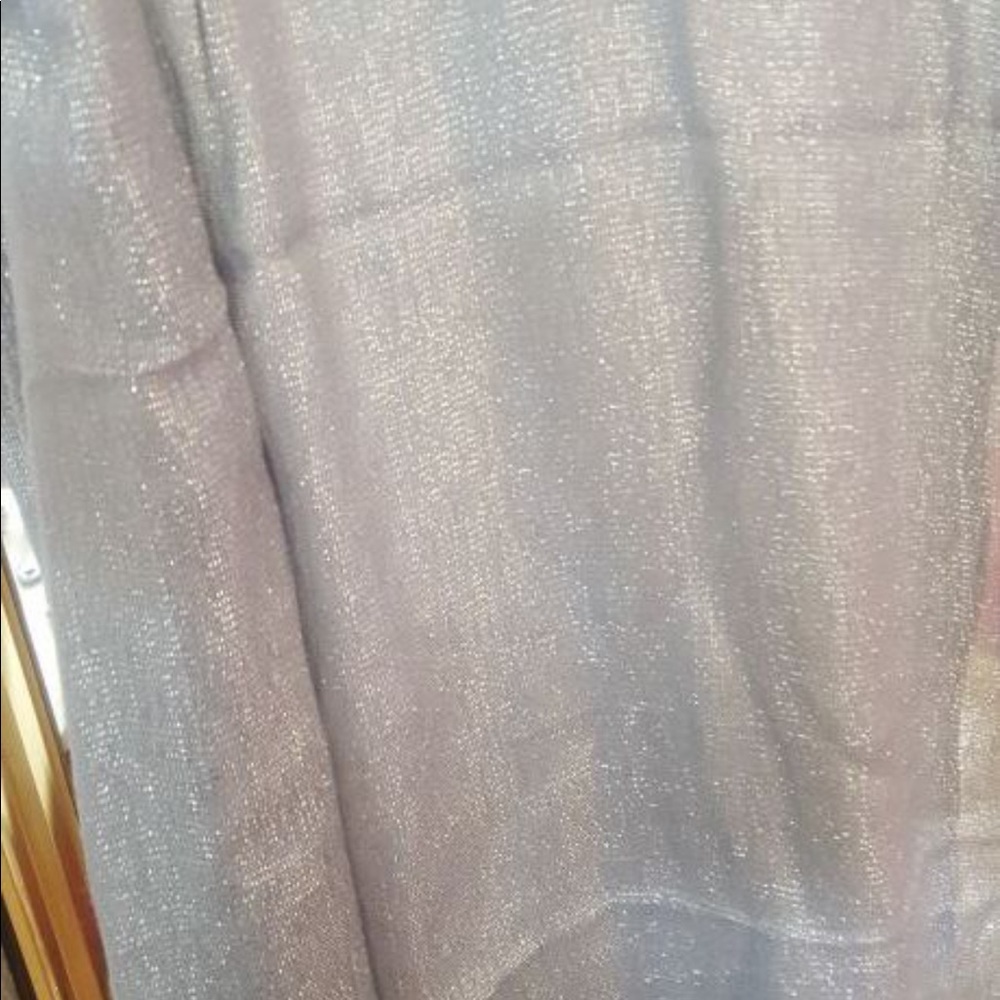 Silver sparkly scarf